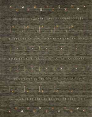 Hand-Woven Loribaft Gabbeh Rug