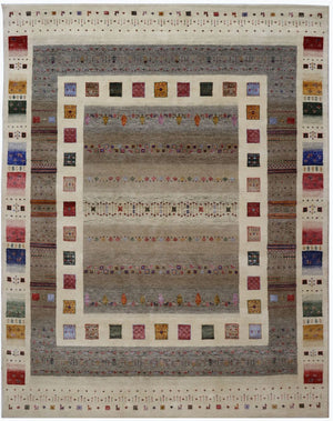 Hand-Woven Loribaft Gabbeh Rug