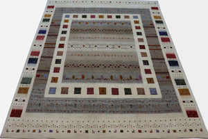 Hand-Woven Loribaft Gabbeh Rug