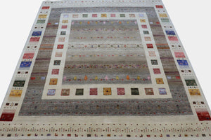 Hand-Woven Loribaft Gabbeh Rug