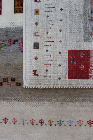 Hand-Woven Loribaft Gabbeh Rug