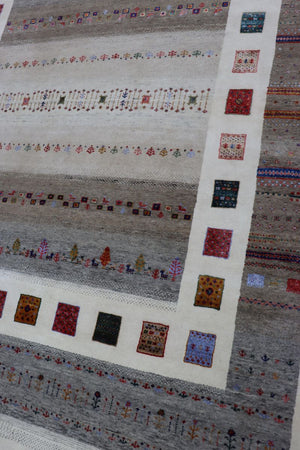 Hand-Woven Loribaft Gabbeh Rug