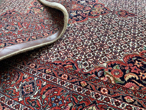 Superfine Hand-Knotted Persian Bidjar Carpet