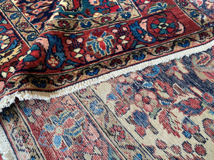 Antique Hand-Knotted Persian Malayer Rug