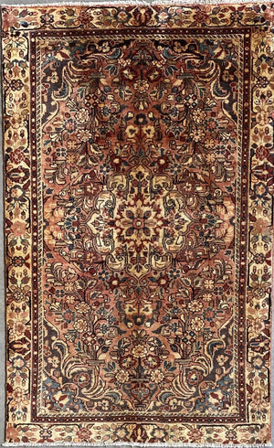 Hand-Knotted Tribal Persian Bakhtiar Rug