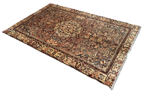 Hand-Knotted Tribal Persian Bakhtiar Rug
