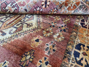 Hand-Knotted Nomadic Persian Qashqaie Rug