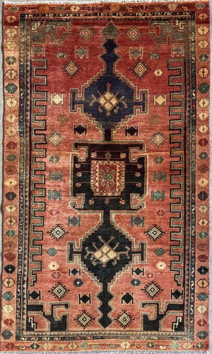Hand-Knotted Tribal Persian Luri Rug