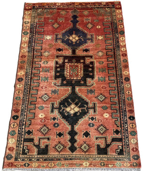 Hand-Knotted Tribal Persian Luri Rug