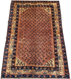 Hand-Knotted Tribal Persian Luri Rug