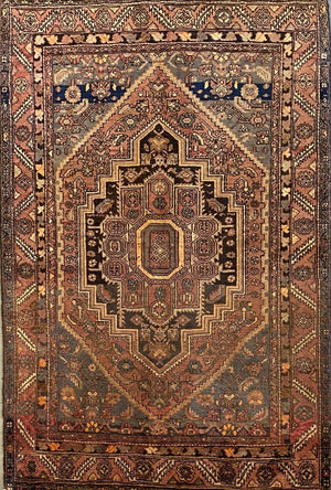Hand-Knotted Tribal Persian Bidjar Gholtogh Rug