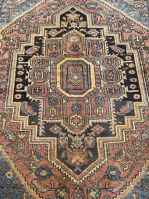 Hand-Knotted Tribal Persian Bidjar Gholtogh Rug