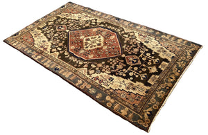 Hand-Knotted Tribal Persian Khamseh Rug
