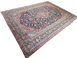 Superfine Hand-Knotted Persian Kashan Carpet