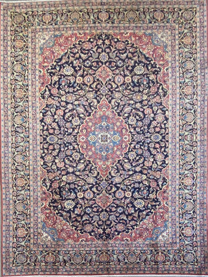 Superfine Hand-Knotted Persian Kashan Carpet