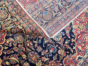 Superfine Hand-Knotted Persian Kashan Carpet
