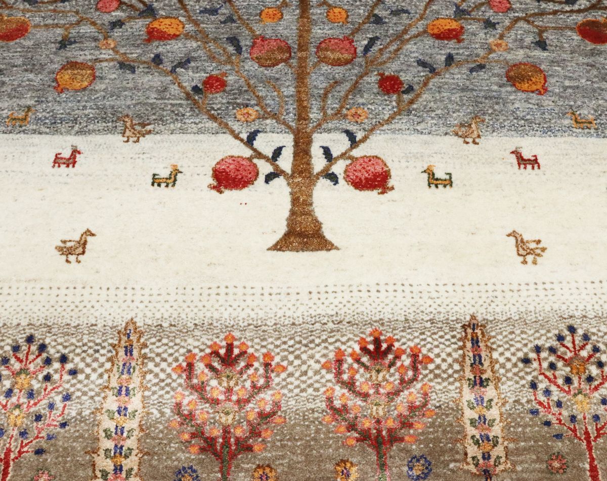 Hand-Woven Loribaft Gabbeh Rug