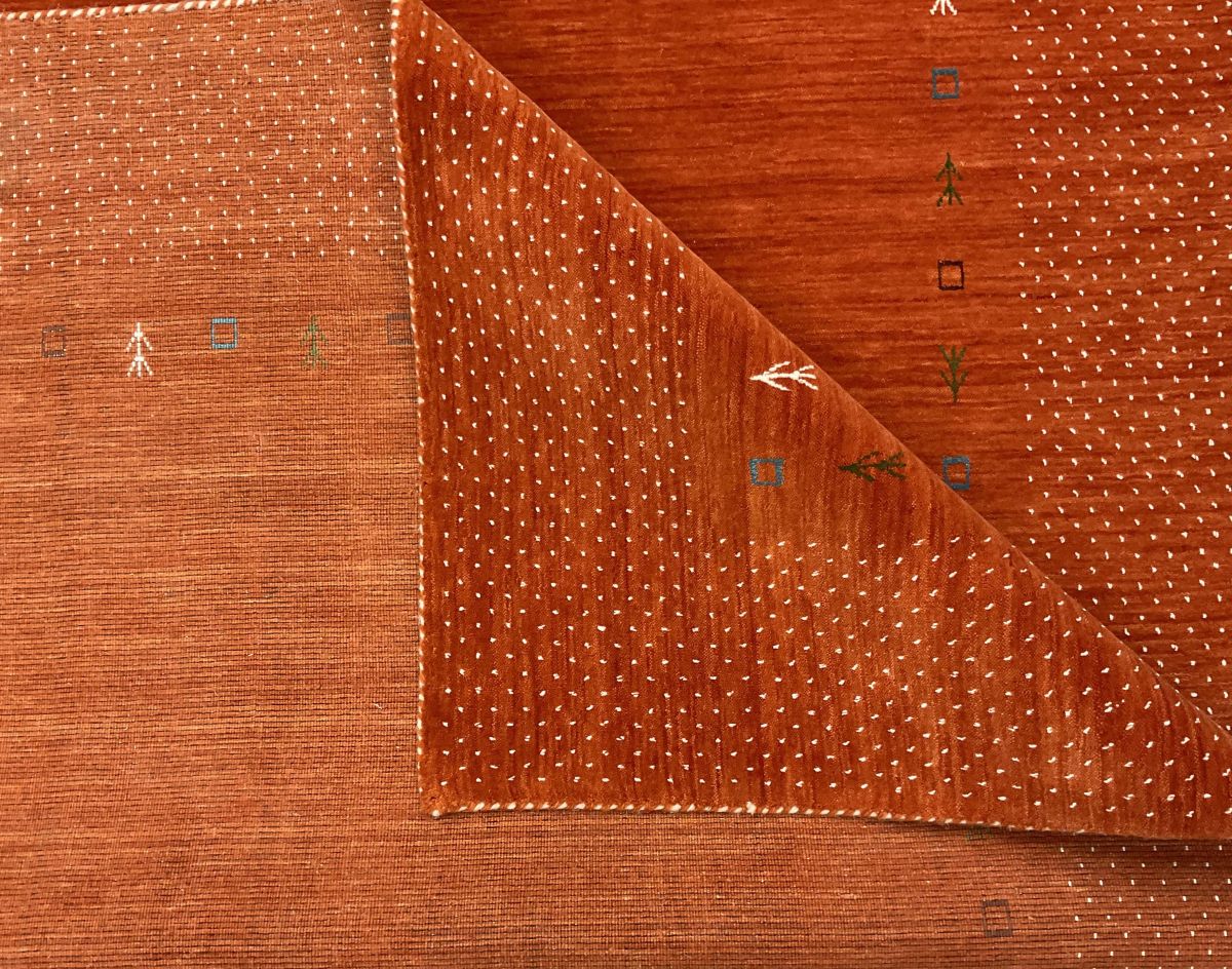 Hand-Woven Loribaft Gabbeh Rug