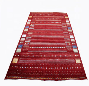 Hand-Woven Loribaft Gabbeh Rug