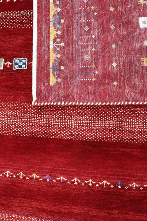 Hand-Woven Loribaft Gabbeh Rug