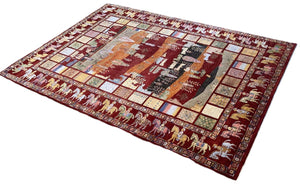 Hand-Woven Loribaft Gabbeh Rug