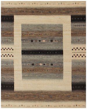Hand-Woven Loribaft Gabbeh Rug