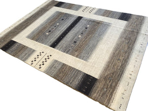 Hand-Woven Loribaft Gabbeh Rug