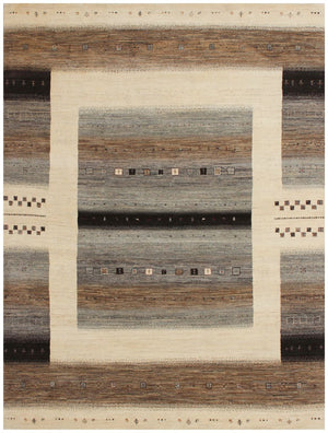 Hand-Woven Loribaft Gabbeh Rug