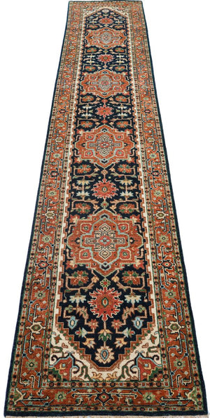Traditional Hand-Woven Serapi Heriz Runner