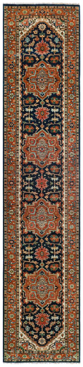 Traditional Hand-Woven Serapi Heriz Runner