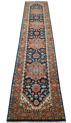 Traditional Hand-Woven Serapi Heriz Runner