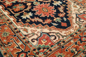 Traditional Hand-Woven Serapi Heriz Runner