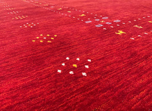 Hand-Woven Loribaft Gabbeh Rug