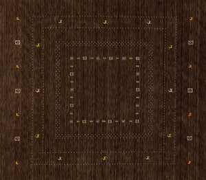Hand-Woven Loribaft Gabbeh Rug