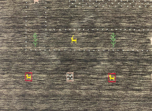Hand-Woven Loribaft Gabbeh Rug