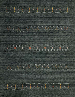 Hand-Woven Loribaft Gabbeh Rug