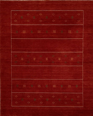 Hand-Woven Loribaft Gabbeh Rug