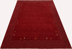 Hand-Woven Loribaft Gabbeh Rug