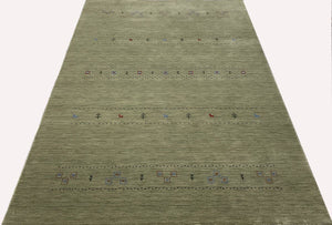 Hand-Woven Loribaft Gabbeh Rug