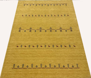 Hand-Woven Loribaft Gabbeh Rug