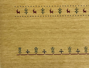 Hand-Woven Loribaft Gabbeh Rug