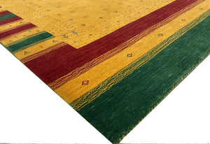 Hand-Woven Loribaft Gabbeh Rug