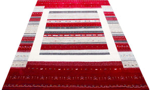 Hand-Woven Loribaft Gabbeh Carpet