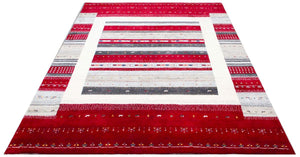 Hand-Woven Loribaft Gabbeh Carpet