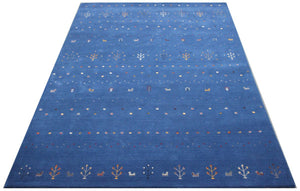 Hand-Woven Loribaft Gabbeh Rug