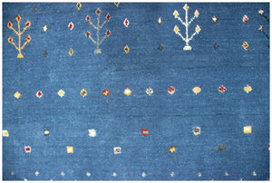 Hand-Woven Loribaft Gabbeh Rug