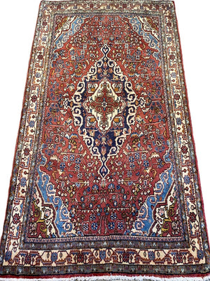 Fine Hand-Knotted Persian Jozan Rug