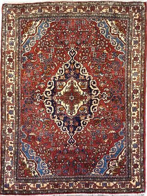 Fine Hand-Knotted Persian Jozan Rug