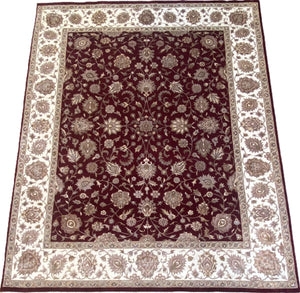 Traditional Hand-Woven Tabriz Design Rug