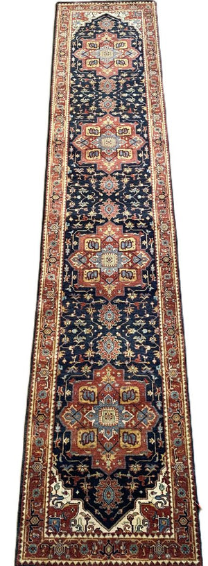 Traditional Hand-Woven Serapi Heriz Runner